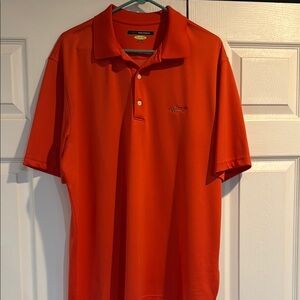 Greg Norman Collection Orange Polo Shirt Vibrant Style